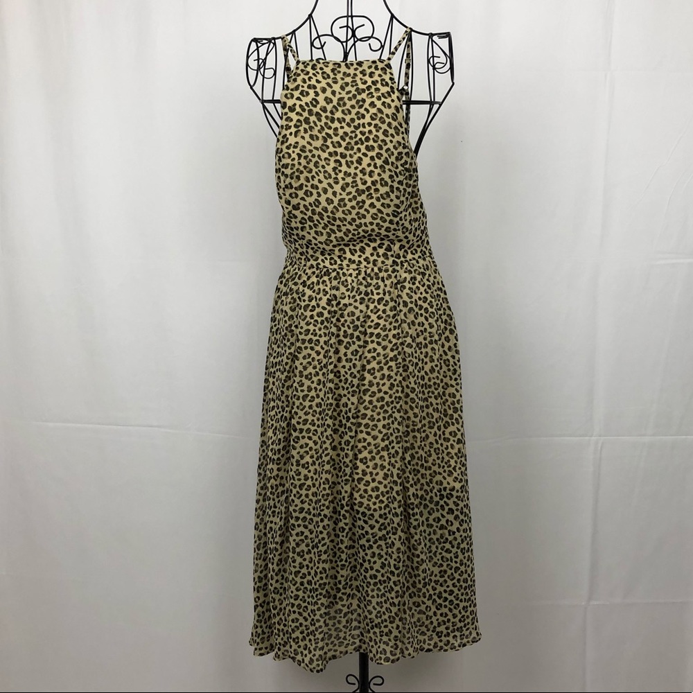 Abercrombie & Fitch spaghetti Strap chetah dress S